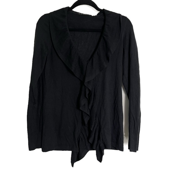 ELIE TAHARI Women’s Silk Cashmere Blend Ruffle Long Sleeve Top - Size unknown - Picture 2 of 9